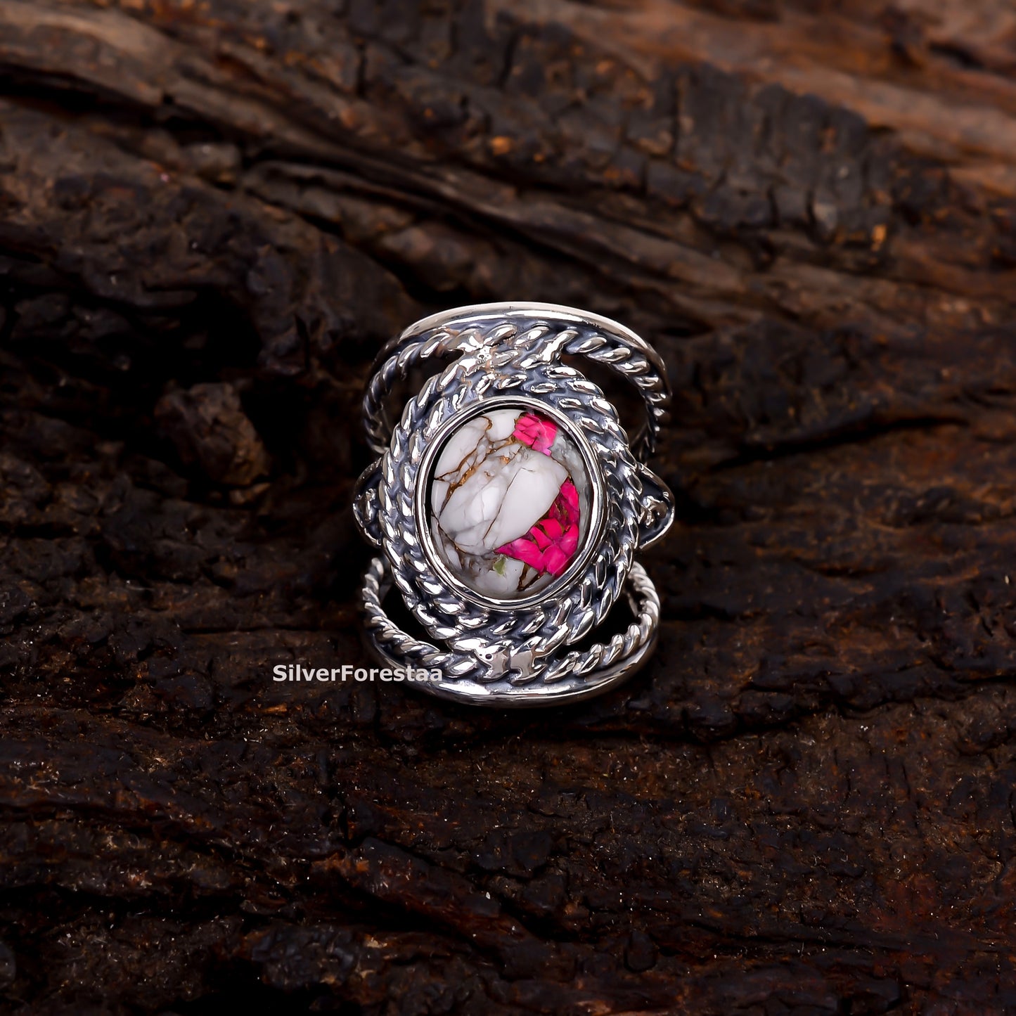 Cotton Candy Turquoise Ring in 925 Sterling Silver – Sweet & Stylish