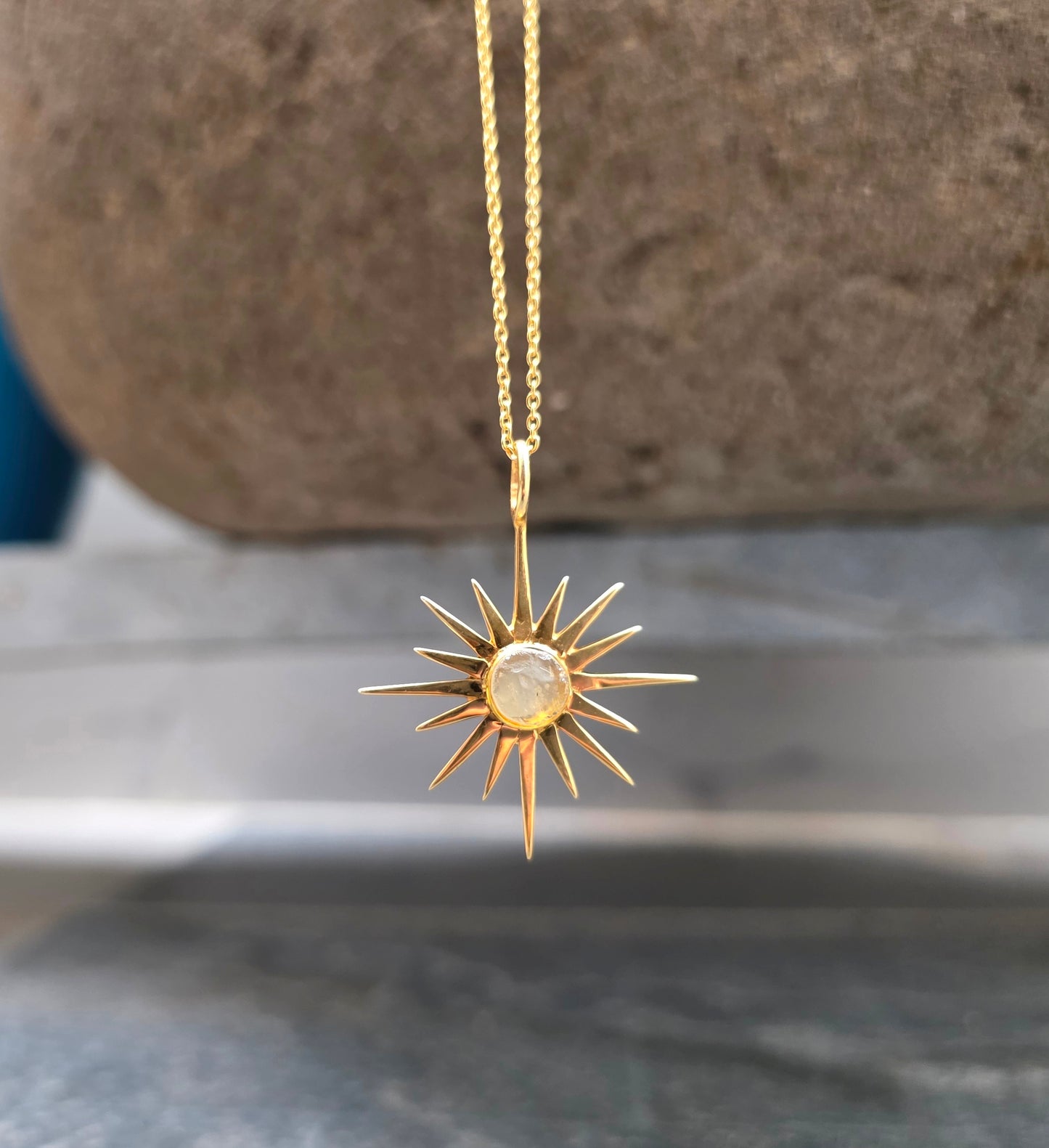 Libyan Desert Tektite Necklace in Sterling Silver