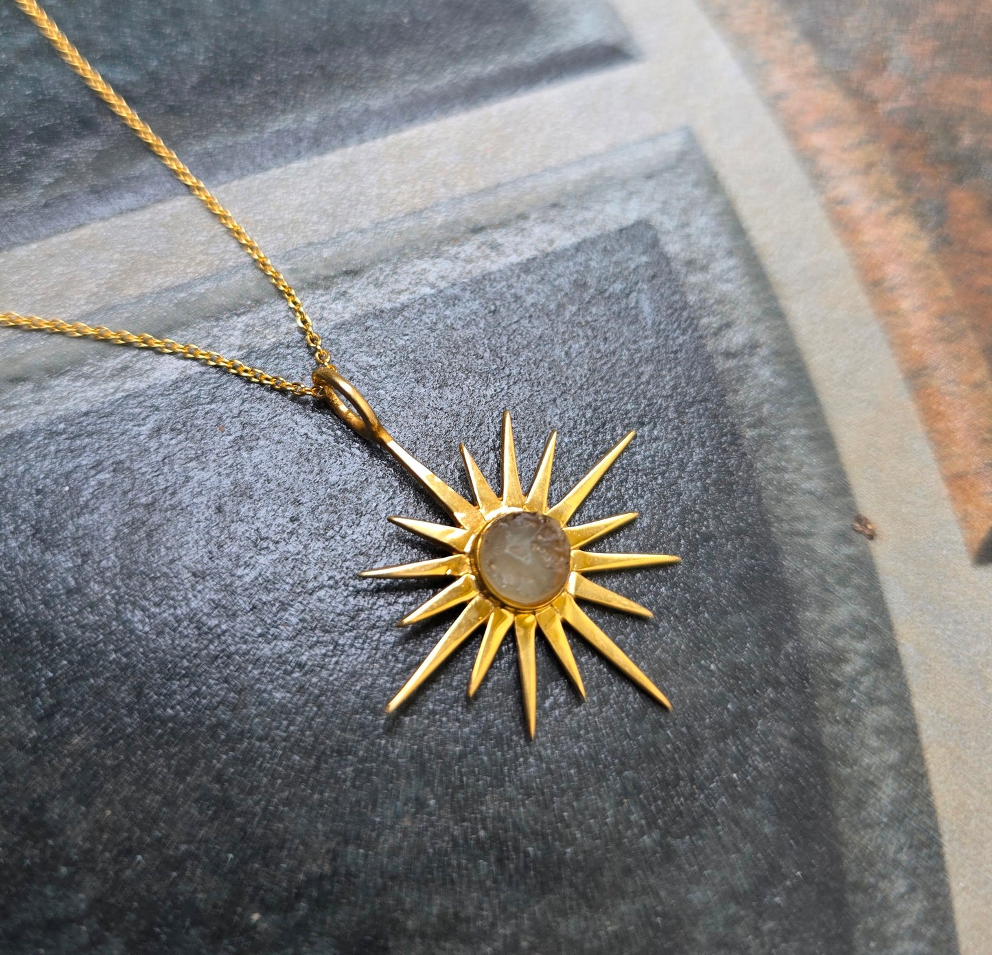 Libyan Desert Tektite Necklace in Sterling Silver