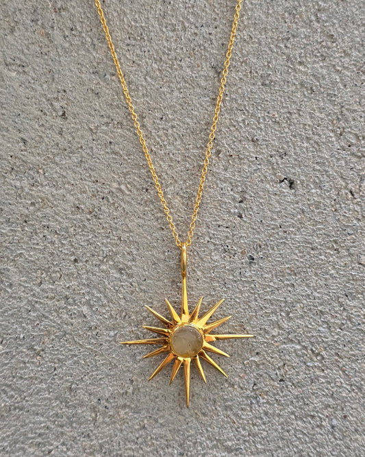 Libyan Desert Tektite Necklace in Sterling Silver