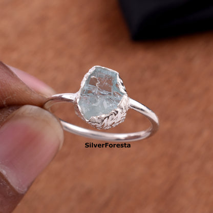 Aquamarine Birthstone Ring – Gift for Her