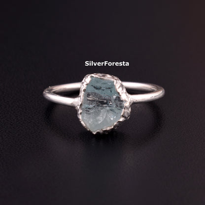 Aquamarine Birthstone Ring – Gift for Her