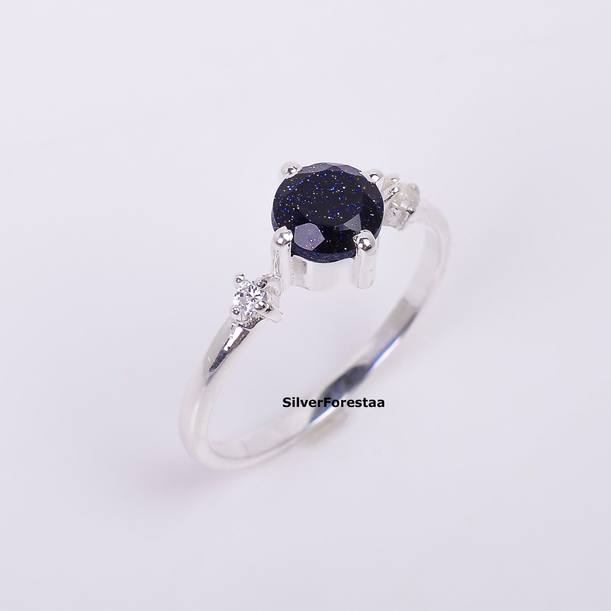 Handmade 925 Sterling Silver Sandstone Women’s Ring - SilverForestaa - SILVERFORESTAA