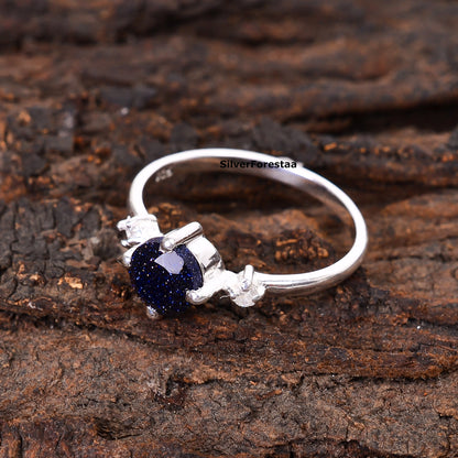 Handmade 925 Sterling Silver Sandstone Women’s Ring - SilverForestaa - SILVERFORESTAA