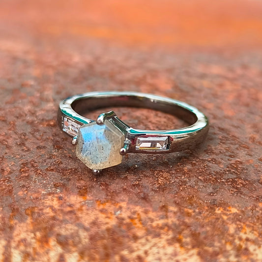 925 Sterling Silver Dainty Engagement Ring – Silverforestaa - SILVERFORESTAA