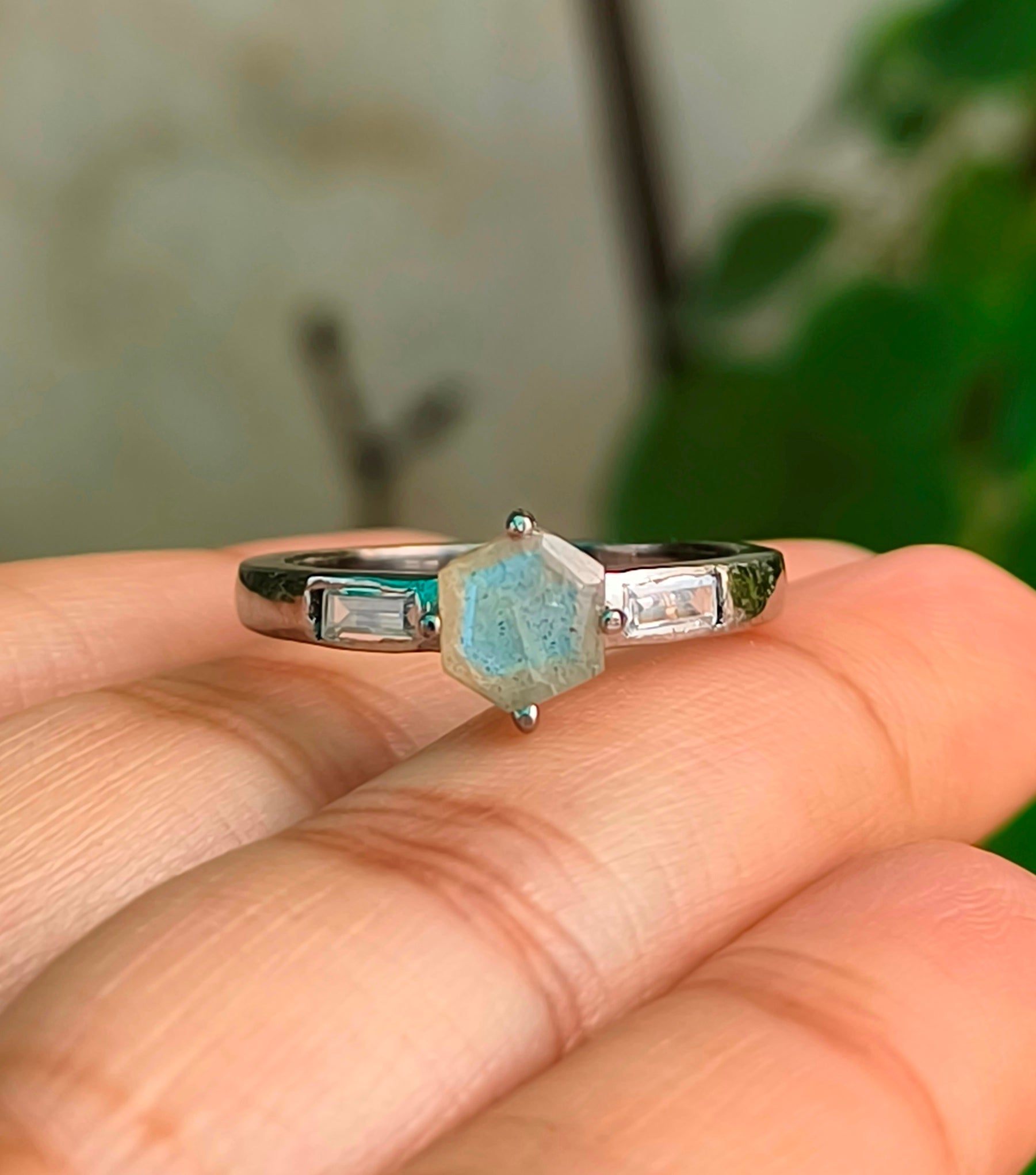 925 Sterling Silver Dainty Engagement Ring – Silverforestaa - SILVERFORESTAA