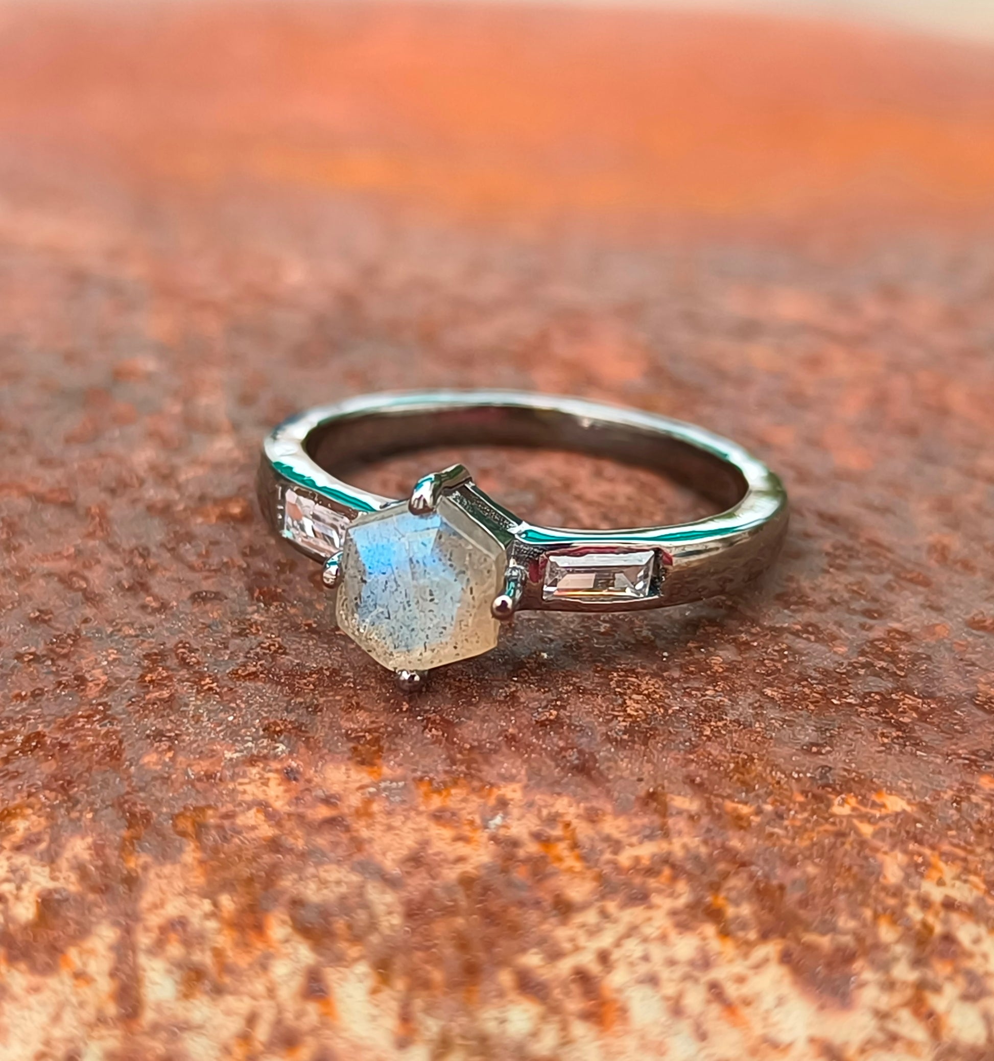 925 Sterling Silver Dainty Engagement Ring – Silverforestaa - SILVERFORESTAA