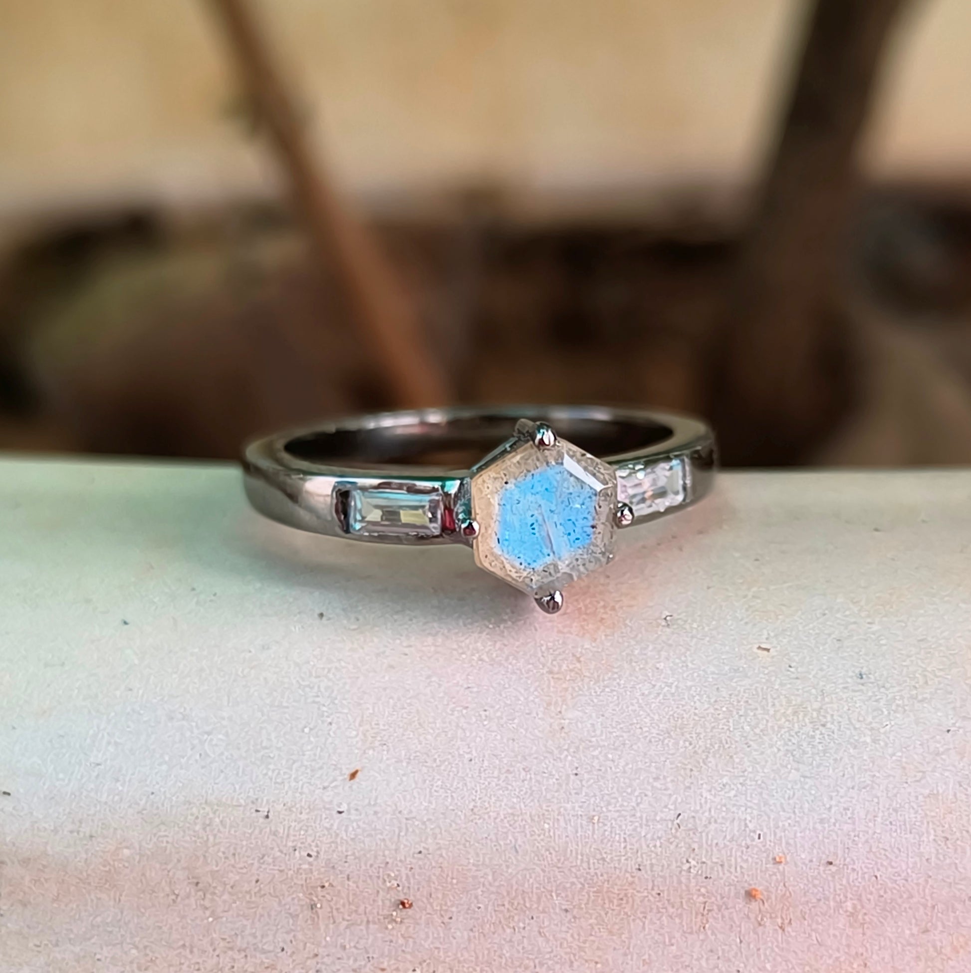 925 Sterling Silver Dainty Engagement Ring – Silverforestaa - SILVERFORESTAA
