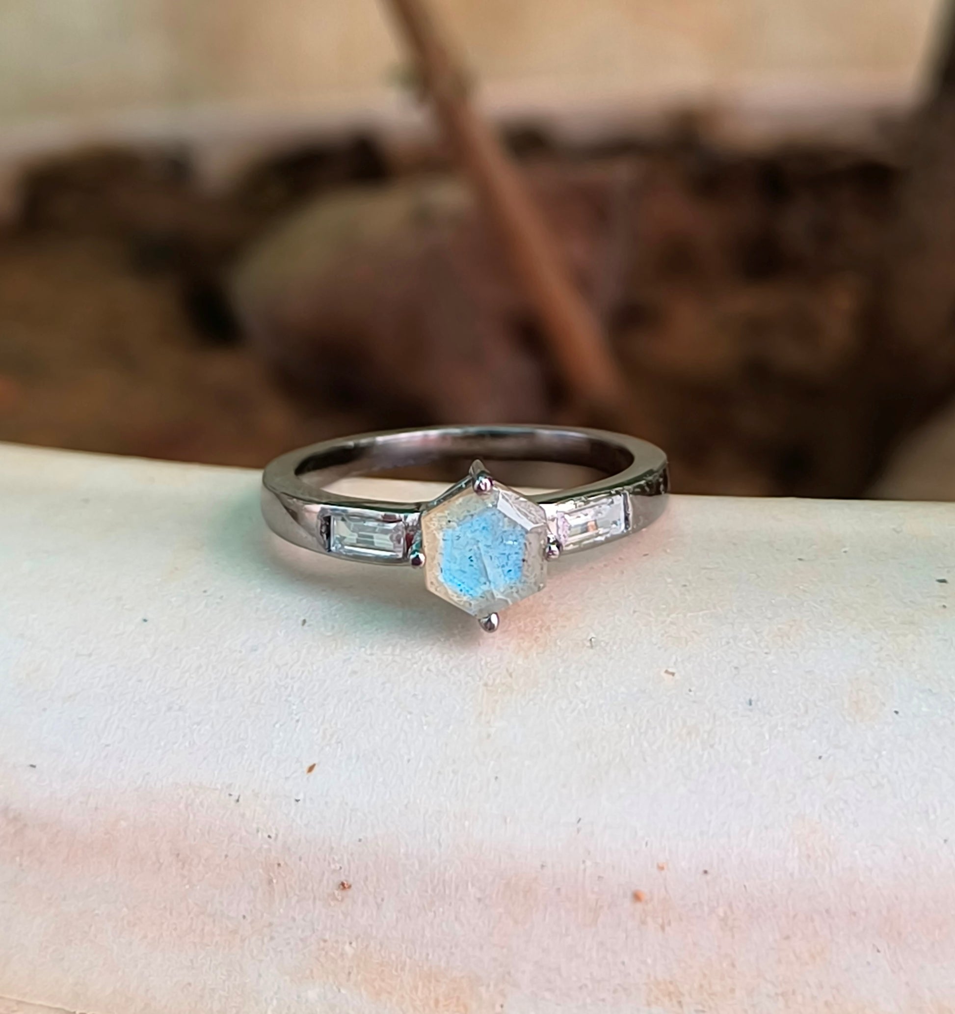 925 Sterling Silver Dainty Engagement Ring – Silverforestaa - SILVERFORESTAA