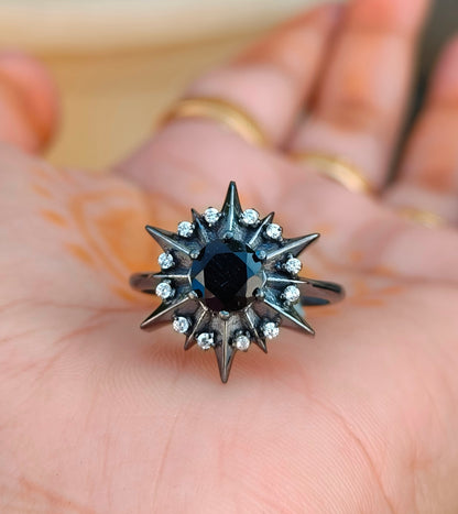 Handmade Black Onyx Ring – Sterling Silver Dainty Jewelry