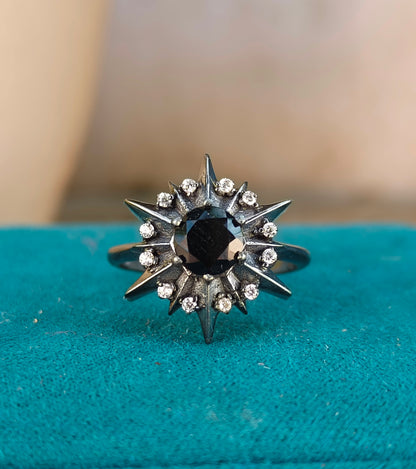Handmade Black Onyx Ring – Sterling Silver Dainty Jewelry