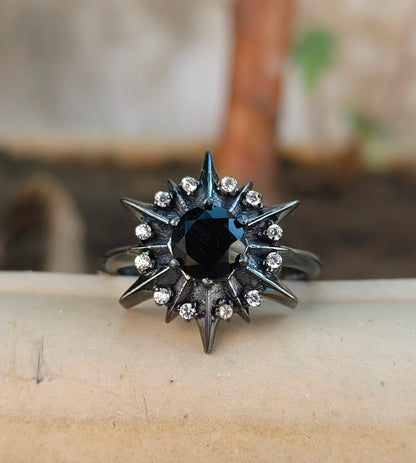 Handmade Black Onyx Ring – Sterling Silver Dainty Jewelry