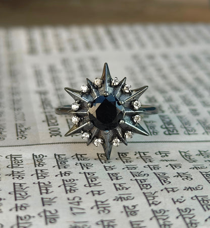 Handmade Black Onyx Ring – Sterling Silver Dainty Jewelry