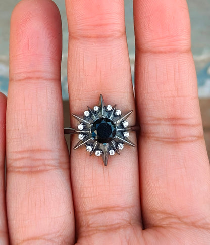 Handmade Black Onyx Ring – Sterling Silver Dainty Jewelry