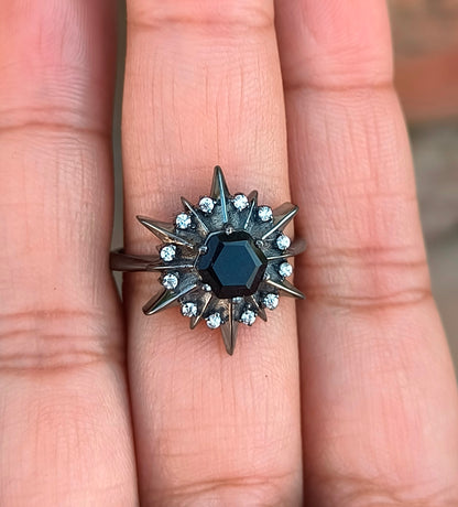 Dainty Black Onyx Ring – Handmade Sterling Silver Jewelry