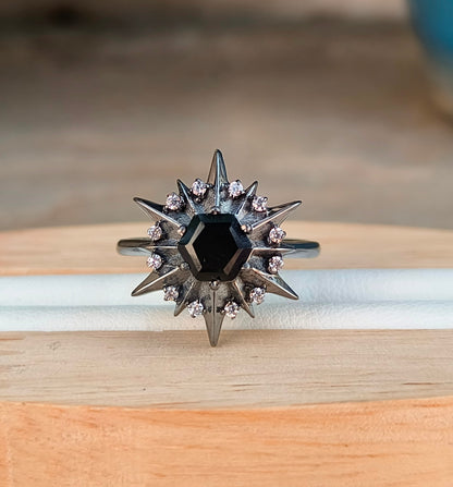 Dainty Black Onyx Ring – Handmade Sterling Silver Jewelry