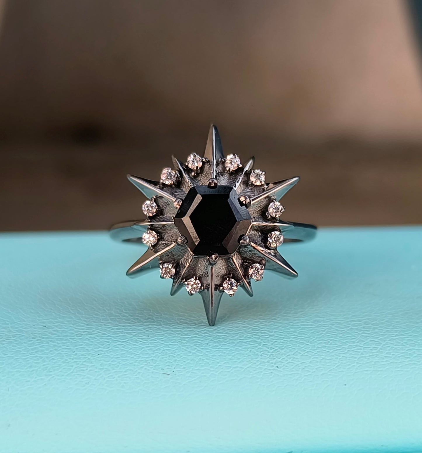 Dainty Black Onyx Ring – Handmade Sterling Silver Jewelry
