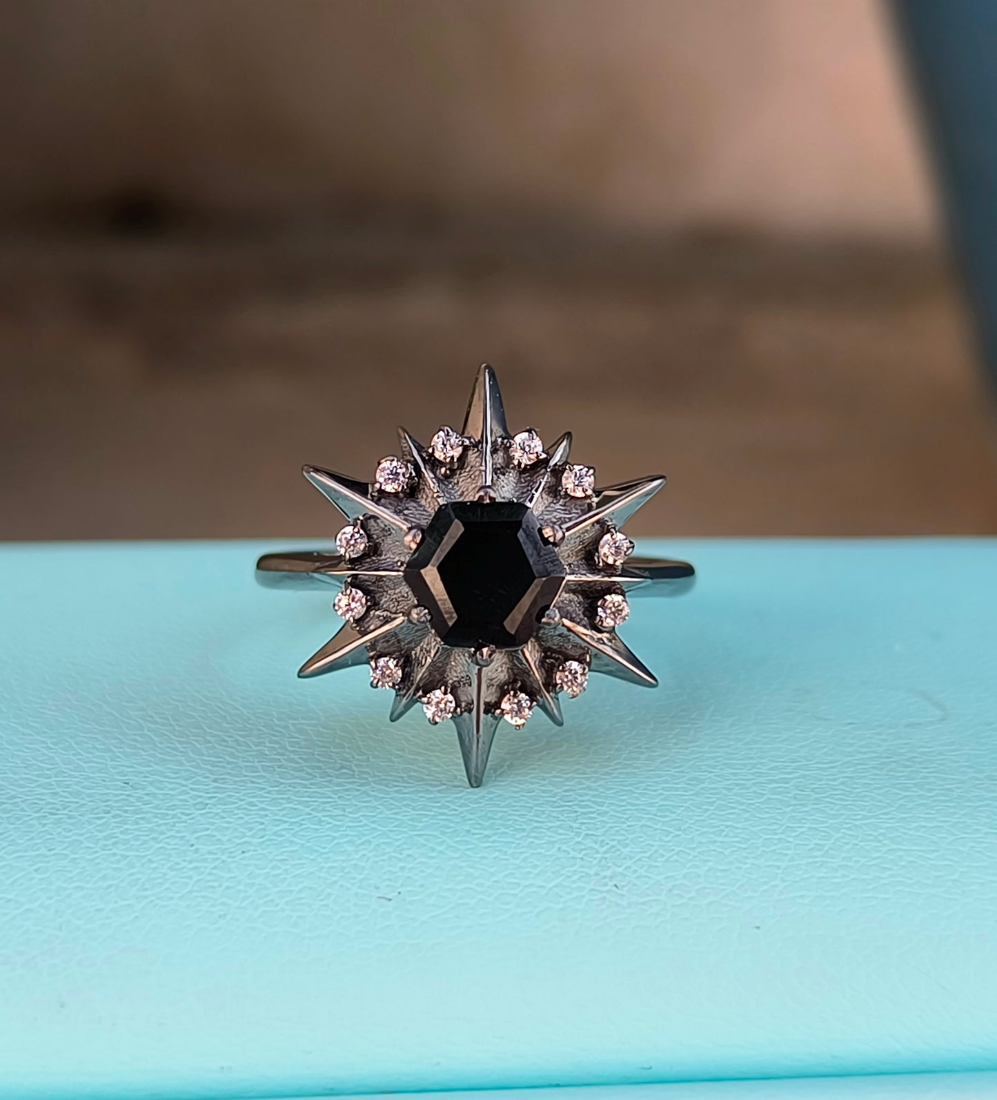 Dainty Black Onyx Ring – Handmade Sterling Silver Jewelry