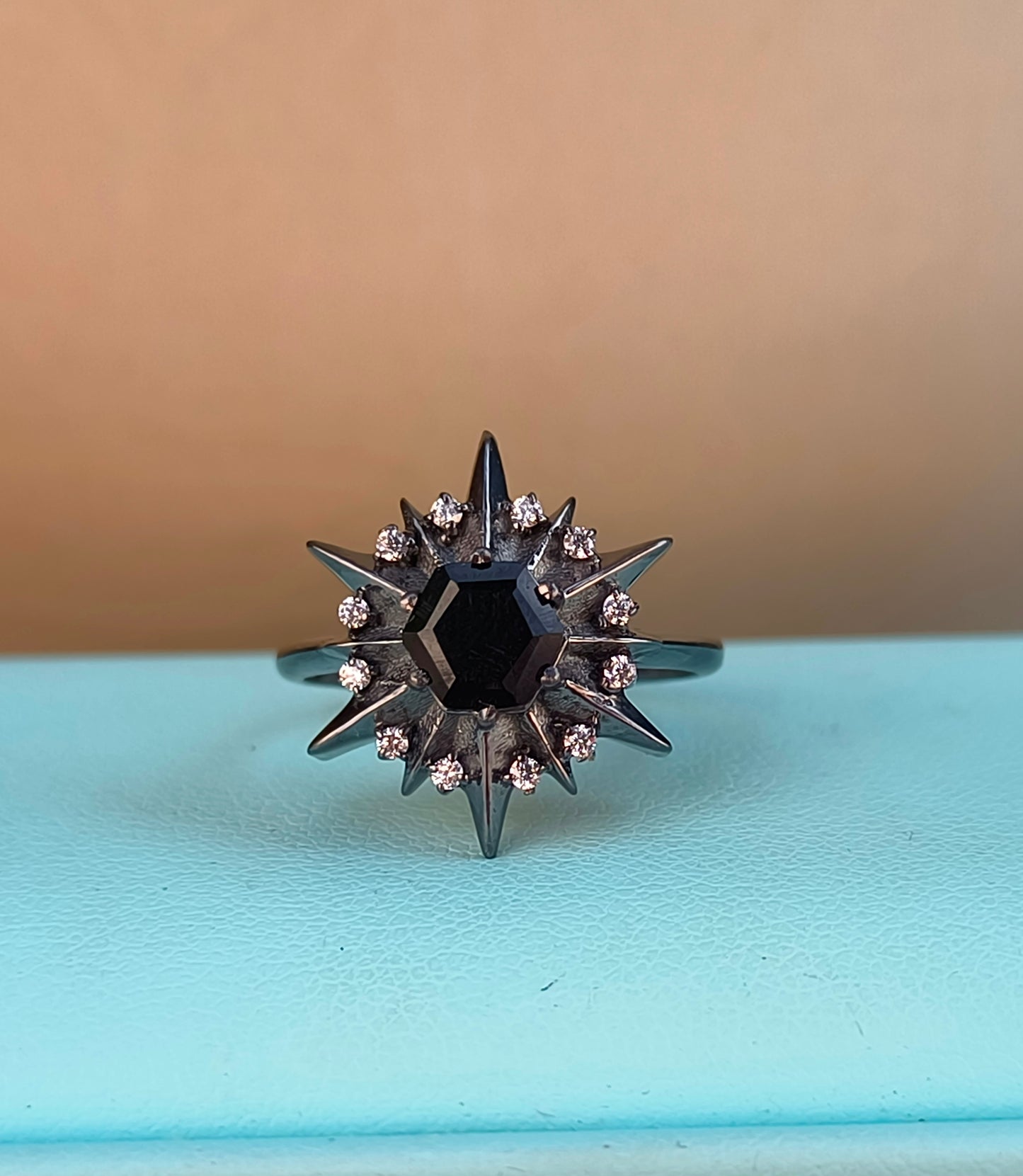 Dainty Black Onyx Ring – Handmade Sterling Silver Jewelry