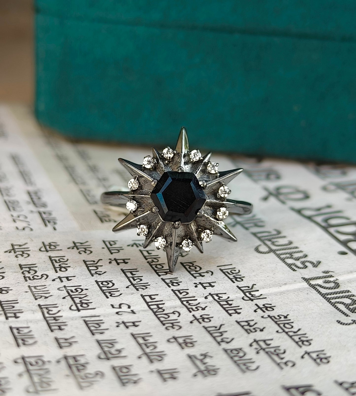 Dainty Black Onyx Ring – Handmade Sterling Silver Jewelry