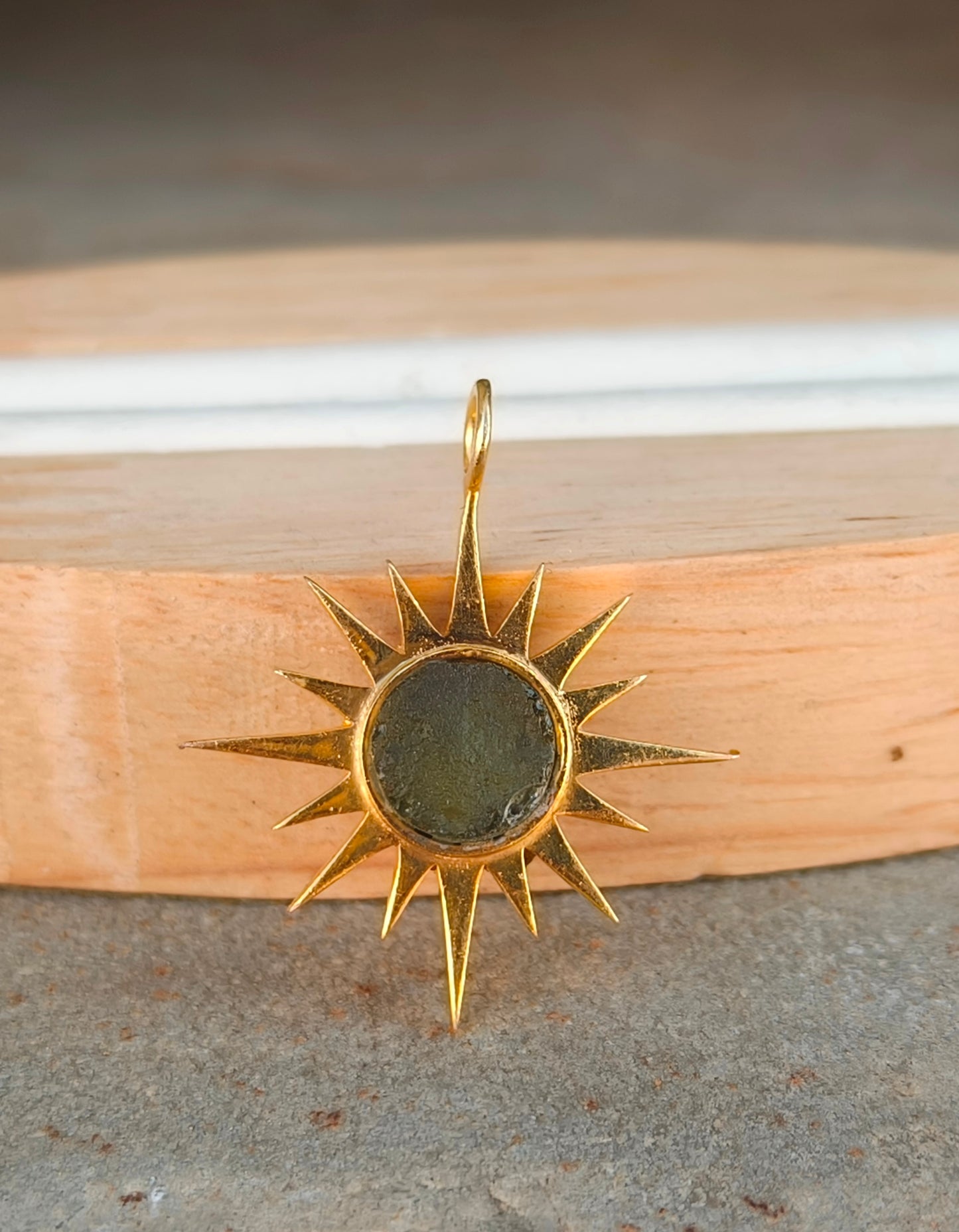 Authentic Raw Moldavite Pendant – 925 Silver Necklace