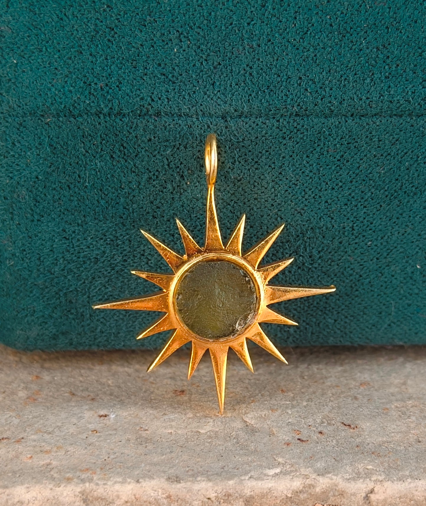 Authentic Raw Moldavite Pendant – 925 Silver Necklace