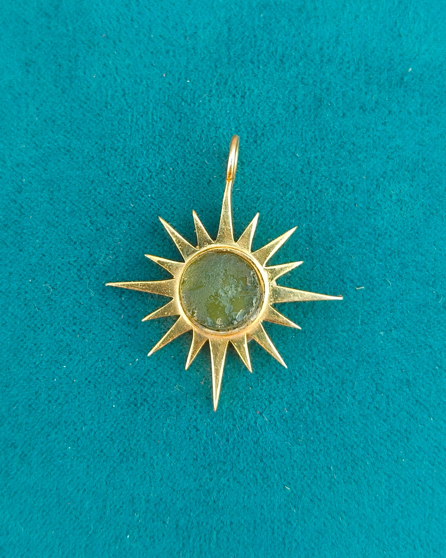 Authentic Raw Moldavite Pendant – 925 Silver Necklace