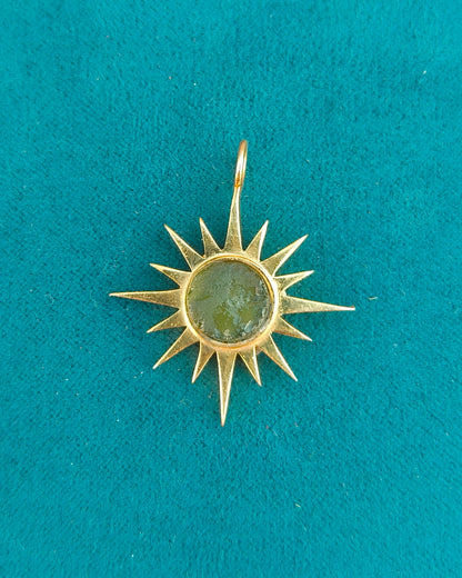 Authentic Raw Moldavite Pendant – 925 Silver Necklace