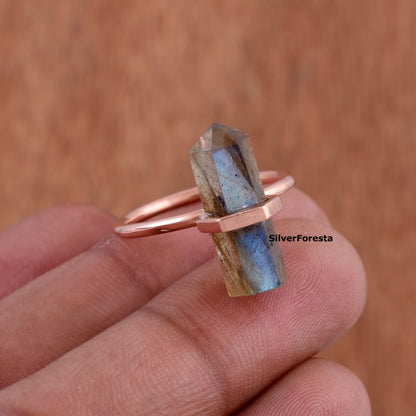 Handmade Labradorite Ring – Silver Jewelry
