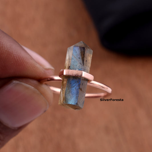 Handmade Labradorite Ring – Silver Jewelry