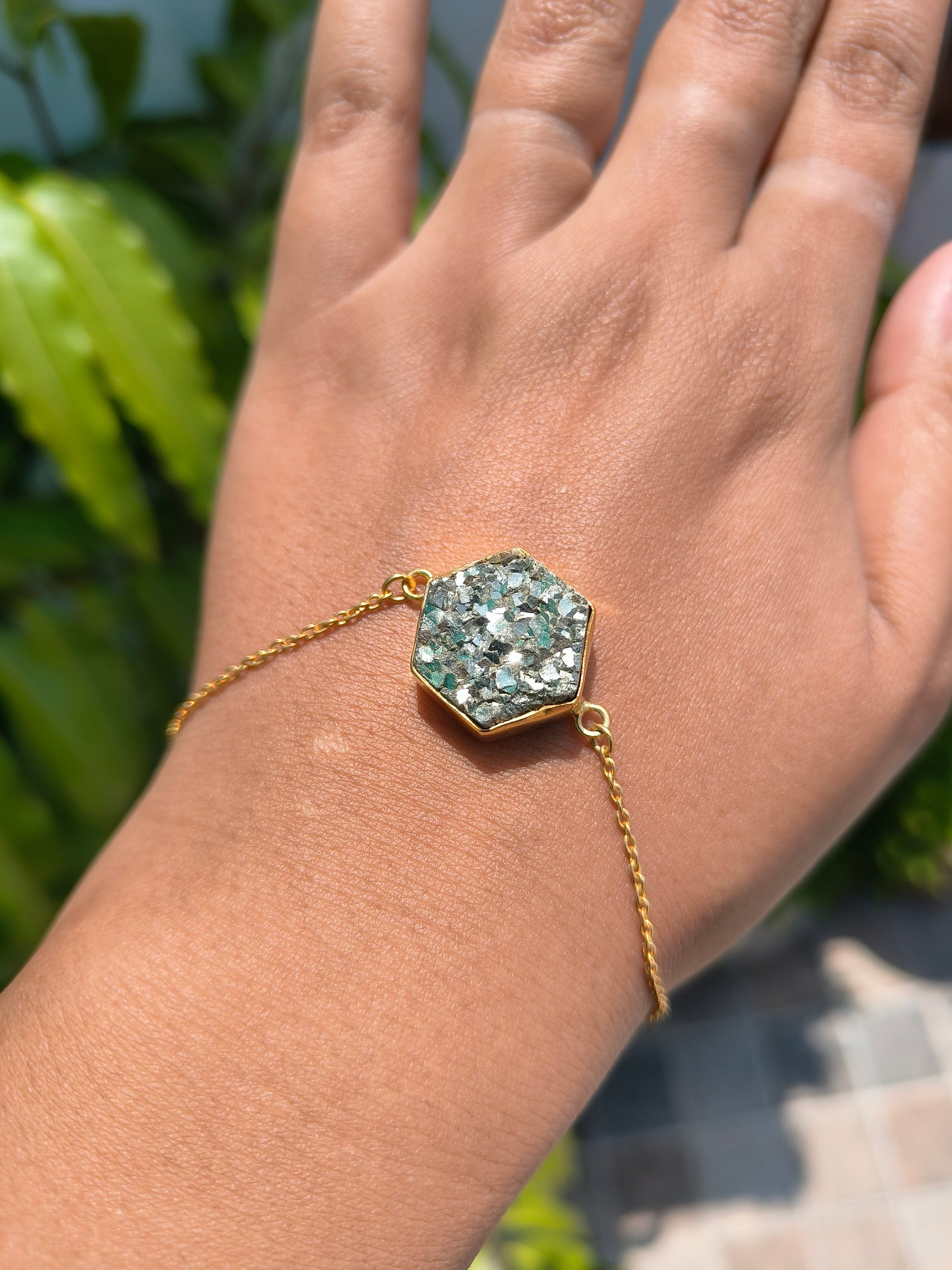 Raw Pyrite Silver Bracelet – SilverForestaa - SILVERFORESTAA
