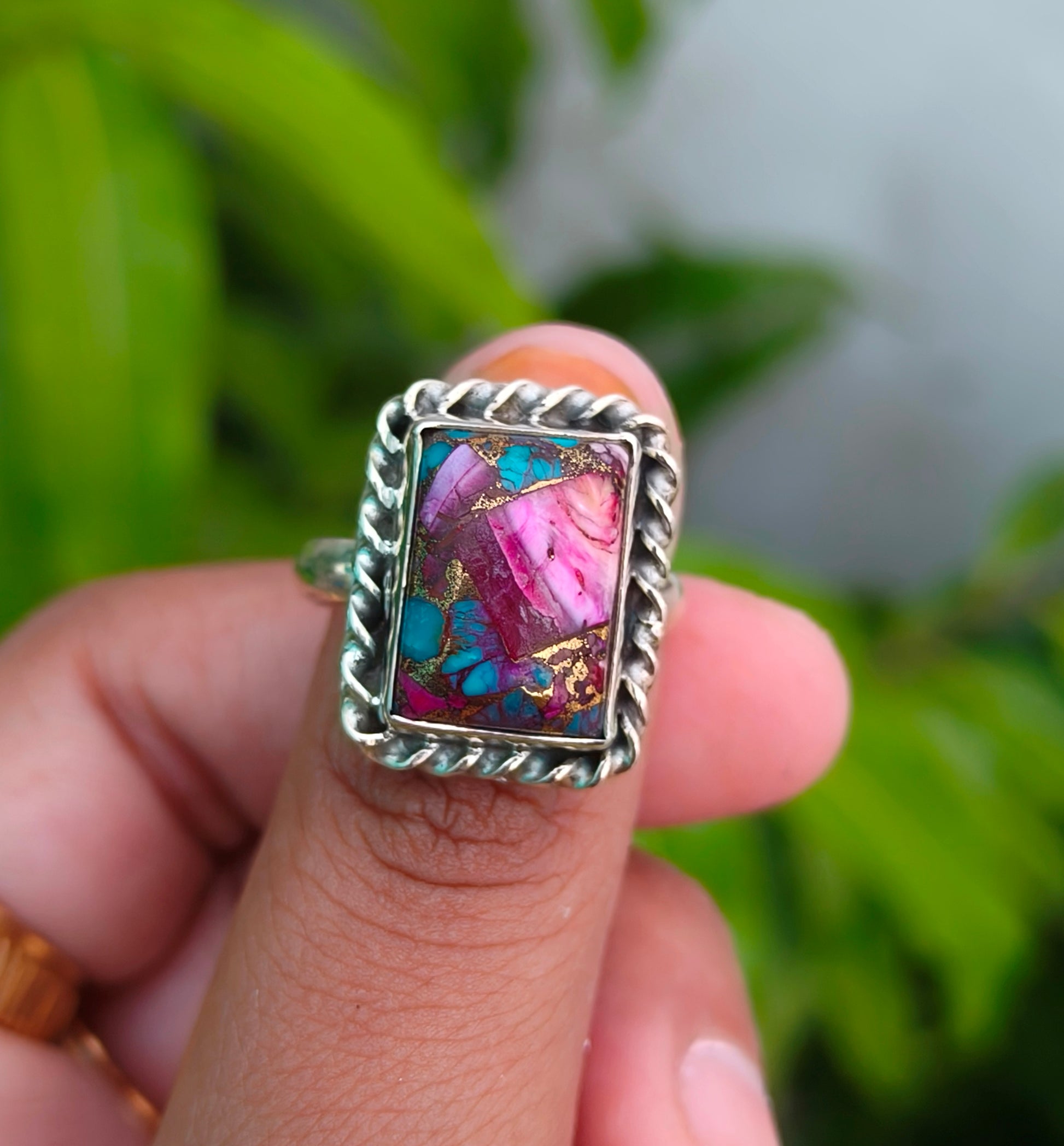 Elegant Turquoise Silver Ring – Timeless Beauty - SILVERFORESTAA