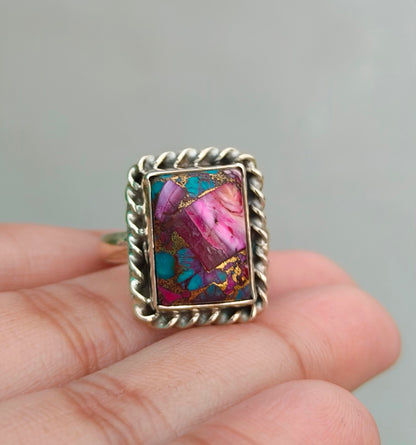 Elegant Turquoise Silver Ring – Timeless Beauty - SILVERFORESTAA