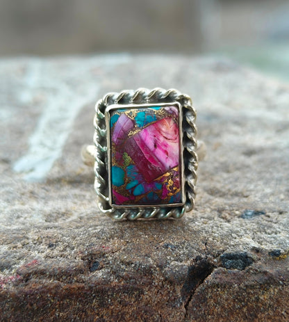 Elegant Turquoise Silver Ring – Timeless Beauty - SILVERFORESTAA