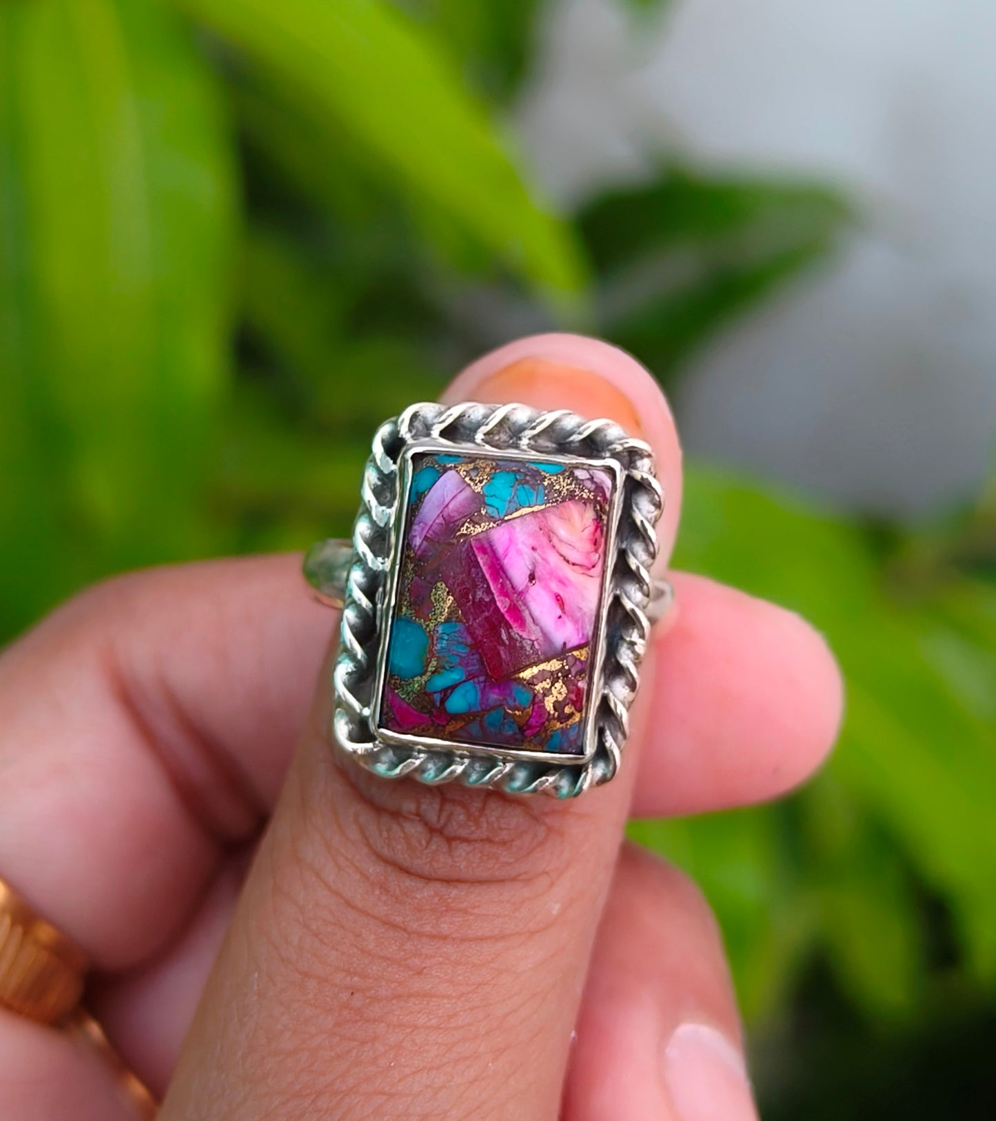 Elegant Turquoise Silver Ring – Timeless Beauty - SILVERFORESTAA