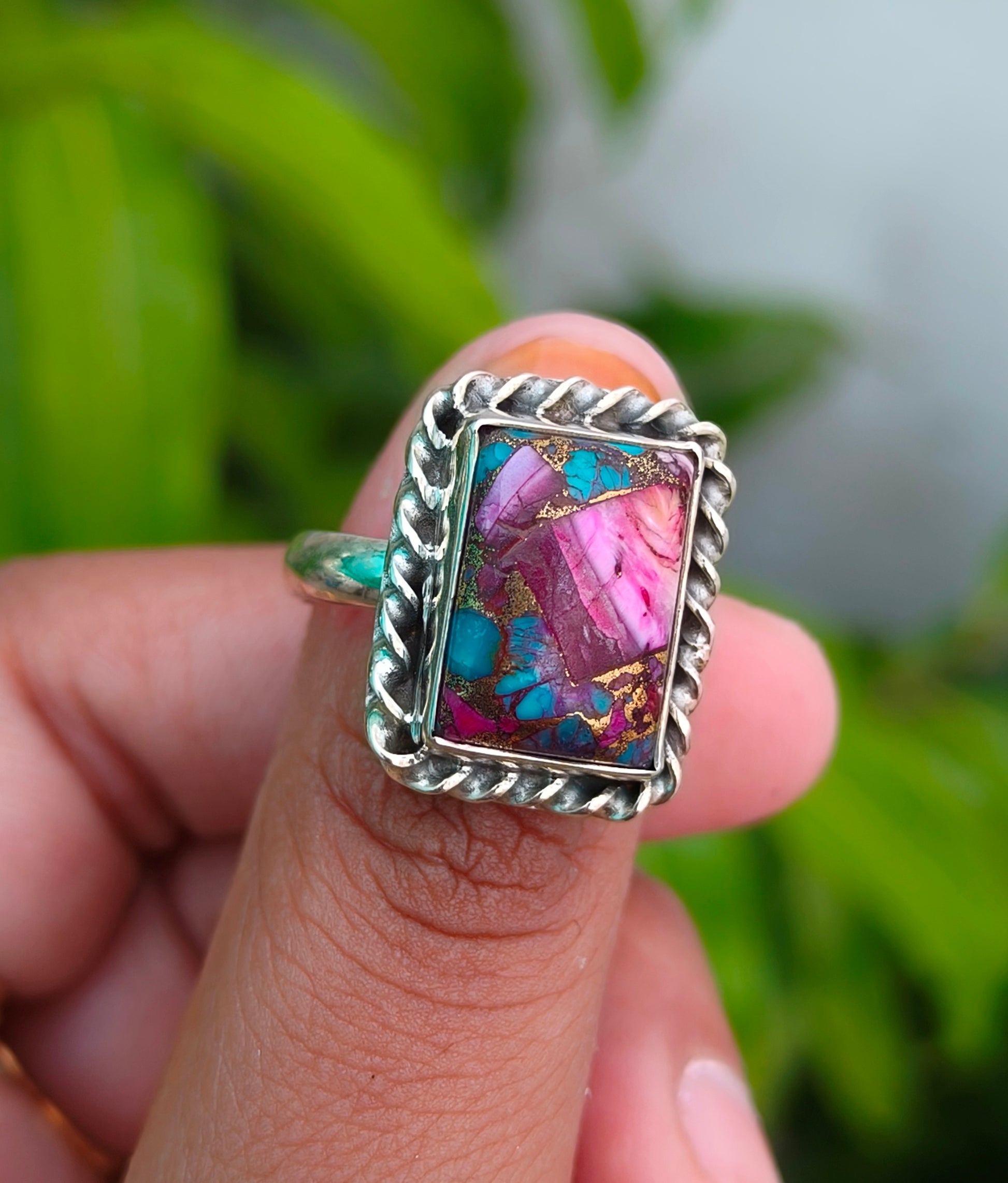 Elegant Turquoise Silver Ring – Timeless Beauty - SILVERFORESTAA