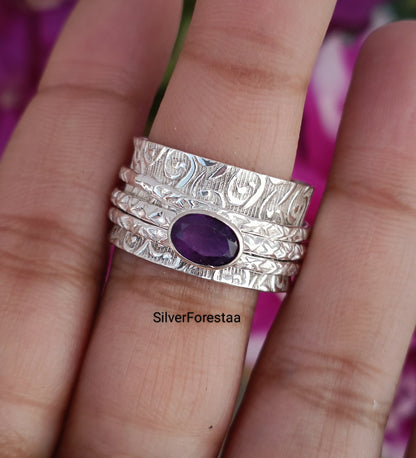 Amethyst Ring (Spinner Ring)